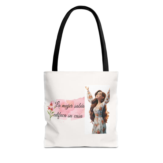 Floral Inspirational Tote Bag - Perfect for Every Occasion