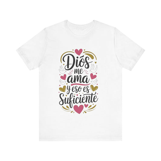 Dios Es Amor Tee - Unisex Short Sleeve T-Shirt for Romantic Occasions
